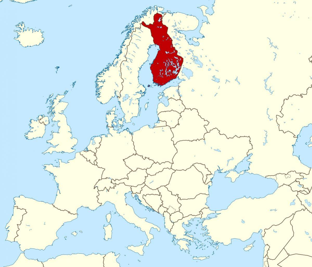 მსოფლიო რუკა გვიჩვენებს, ფინეთი
