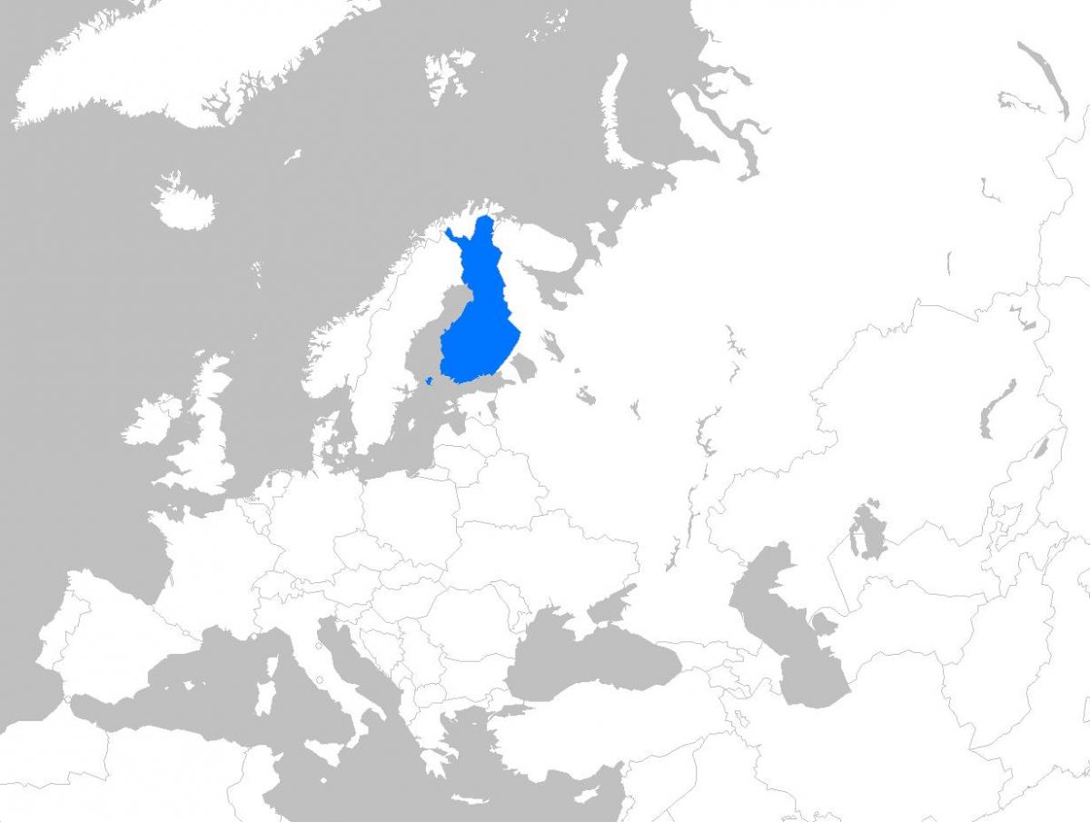ფინეთი ევროპის რუკა