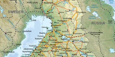 რუკა დეტალური რუკა, ფინეთი